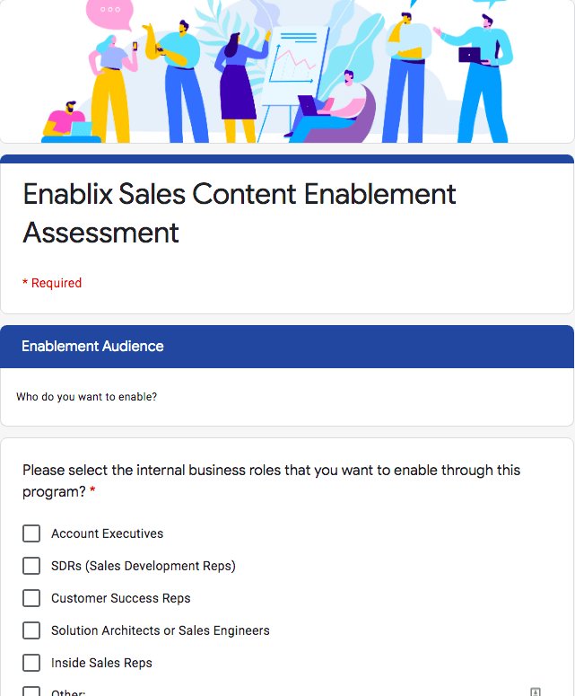 Sales Content Enablement Assessment