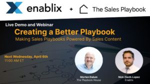 Sales playbooks powered by content