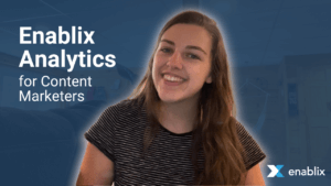 Enablix analytics for content Marketers